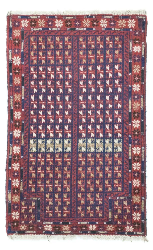 Balutsj-teppe - 136 x 82 cm - brun