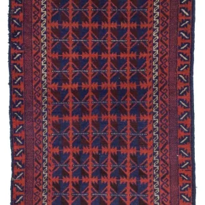 Balutsj-teppe - 137 x 84 cm - blå