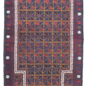 Balutsj-teppe - 137 x 84 cm - brun