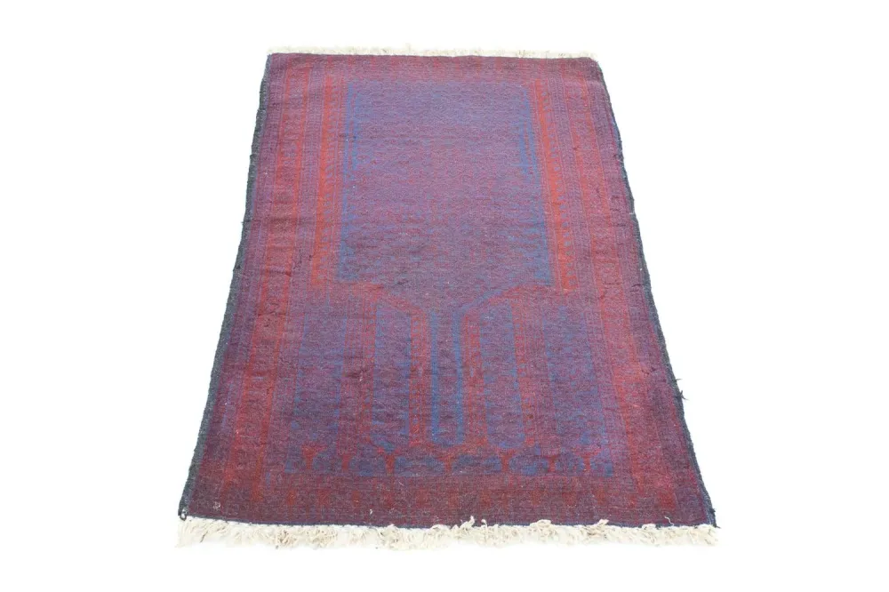 Balutsj-teppe - 138 x 82 cm - blå