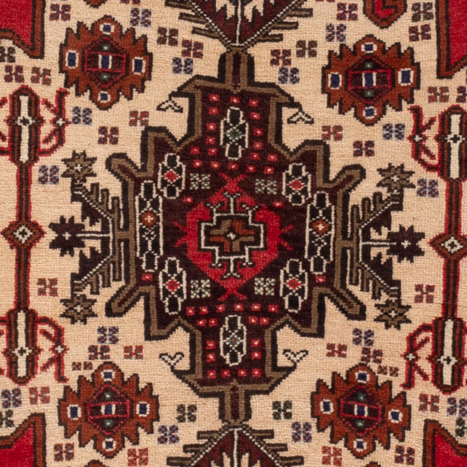 Balutsj-teppe - 140 x 90 cm - rød