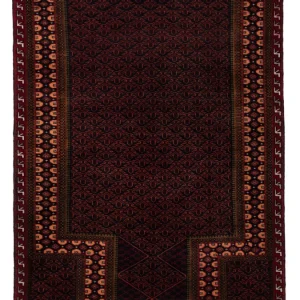 Balutsj-teppe - 140 x 96 cm - rød