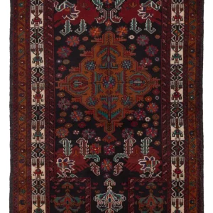 Balutsj-teppe - 140 x 90 cm - flerfarget
