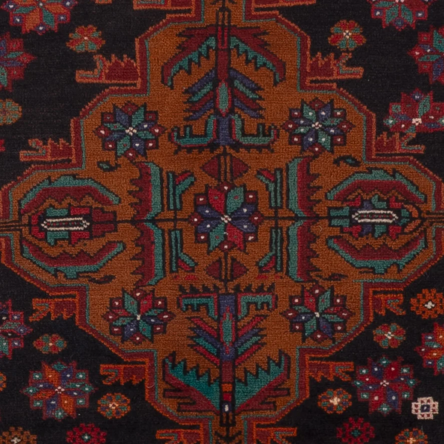 Balutsj-teppe - 140 x 90 cm - flerfarget