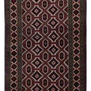 Balutsj-teppe - 140 x 90 cm - flerfarget