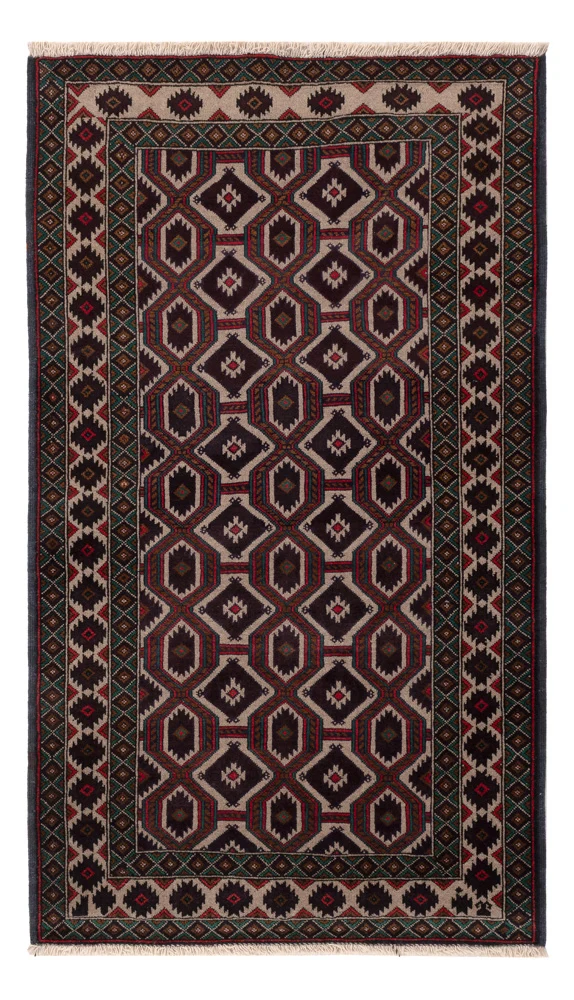 Balutsj-teppe - 140 x 90 cm - flerfarget