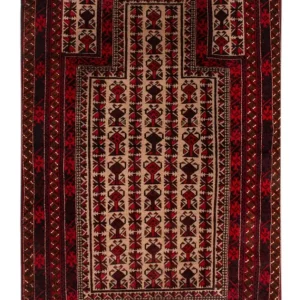 Balutsj-teppe - 142 x 92 cm - beige