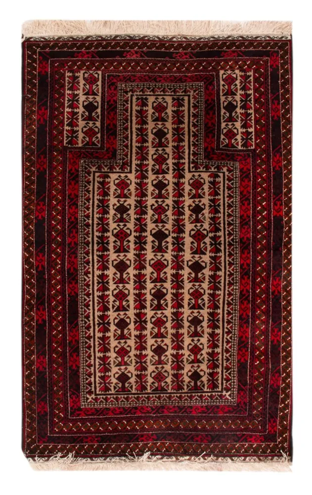 Balutsj-teppe - 142 x 92 cm - beige