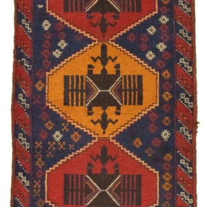 Balutsj-teppe - 145 x 83 cm - blå