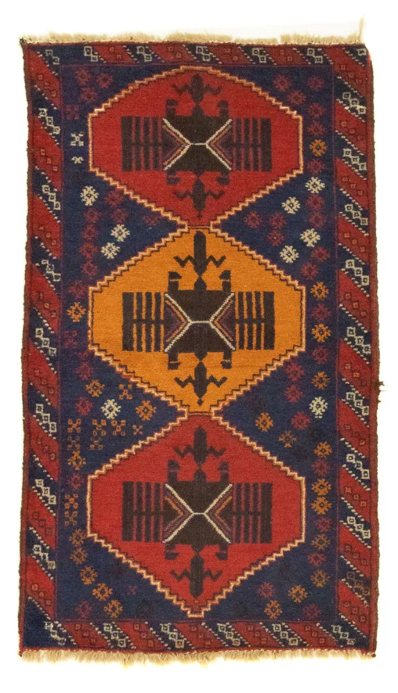 Balutsj-teppe - 145 x 83 cm - blå