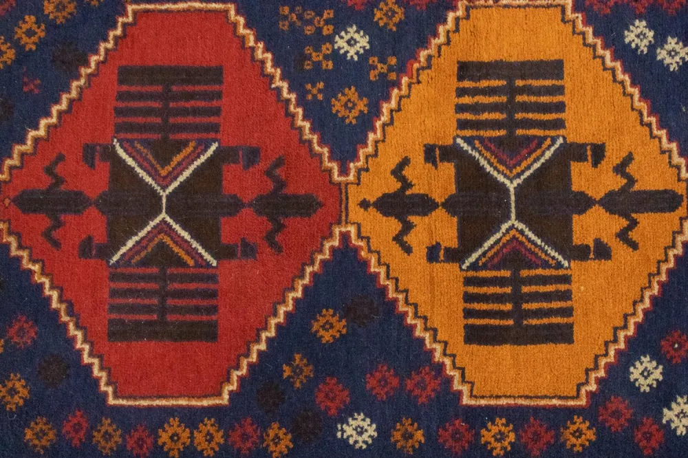 Balutsj-teppe - 145 x 83 cm - blå