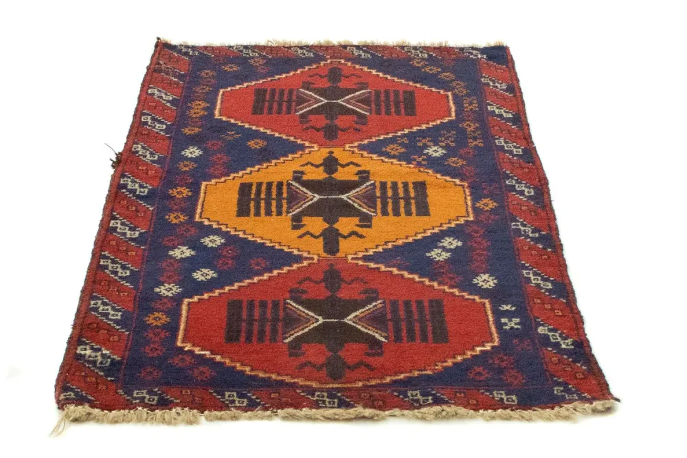Balutsj-teppe - 145 x 83 cm - blå