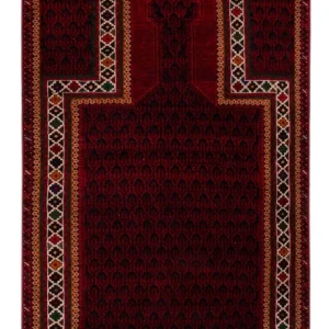 Balutsj-teppe - 148 x 96 cm - rød
