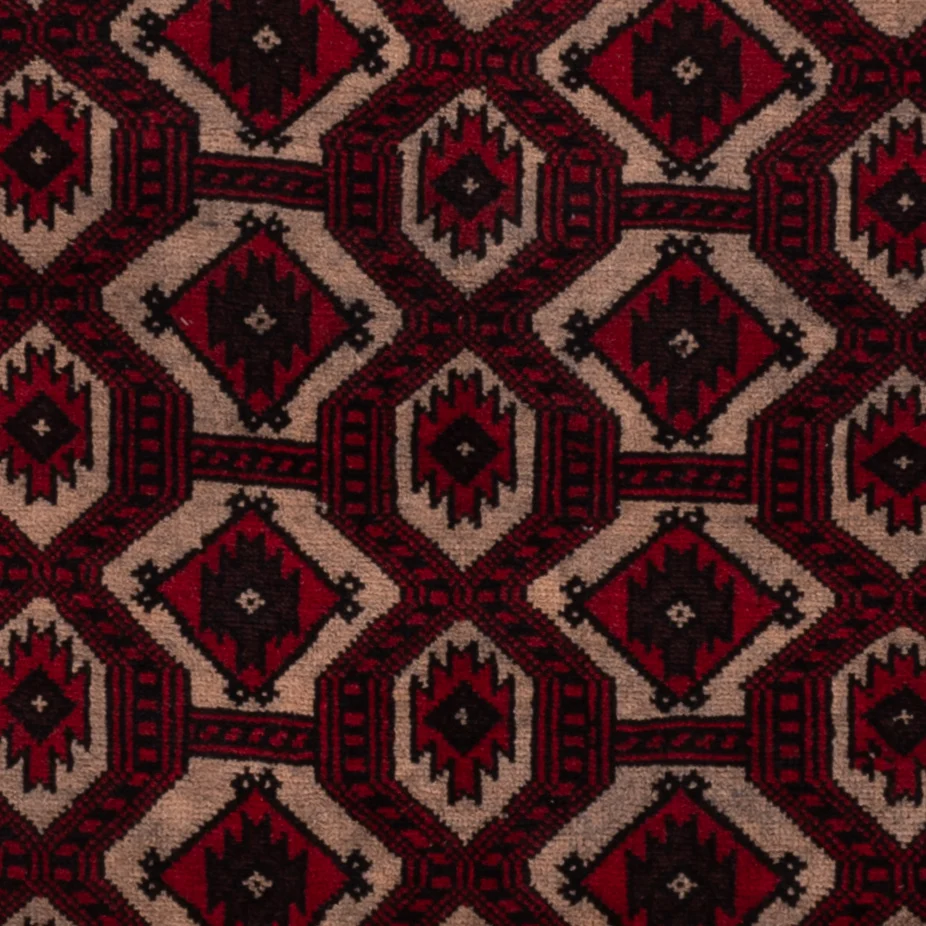Balutsj-teppe - 148 x 95 cm - rød