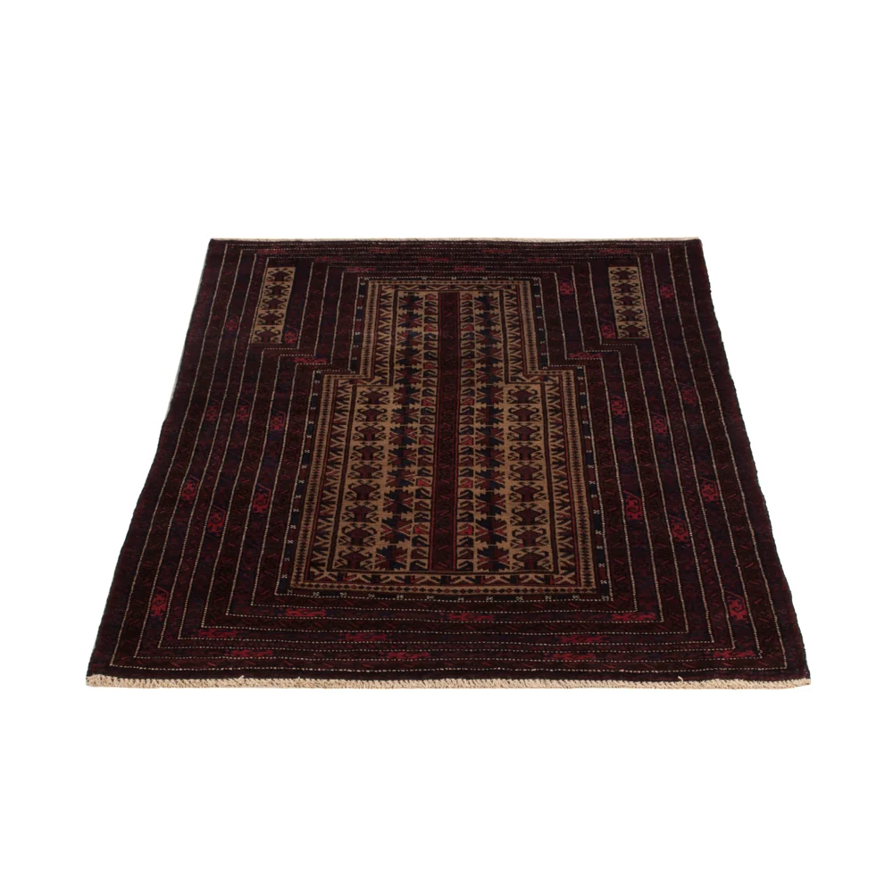 Balutsj-teppe - 148 x 90 cm - krem