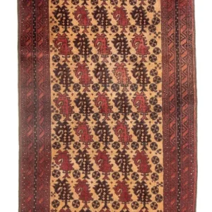 Balutsj-teppe - 150 x 83 cm - beige