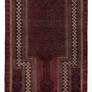 Balutsj-teppe - 152 x 88 cm - rød