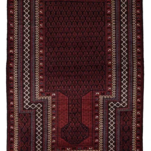 Balutsj-teppe - 154 x 95 cm - rød