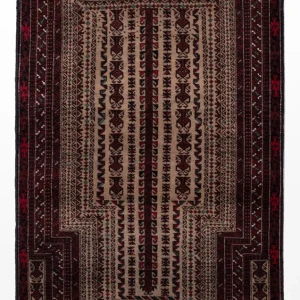 Balutsj-teppe - 156 x 93 cm - krem