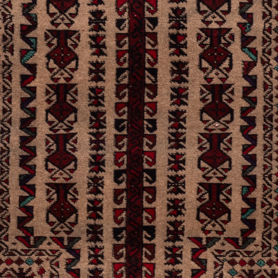 Balutsj-teppe - 156 x 93 cm - krem