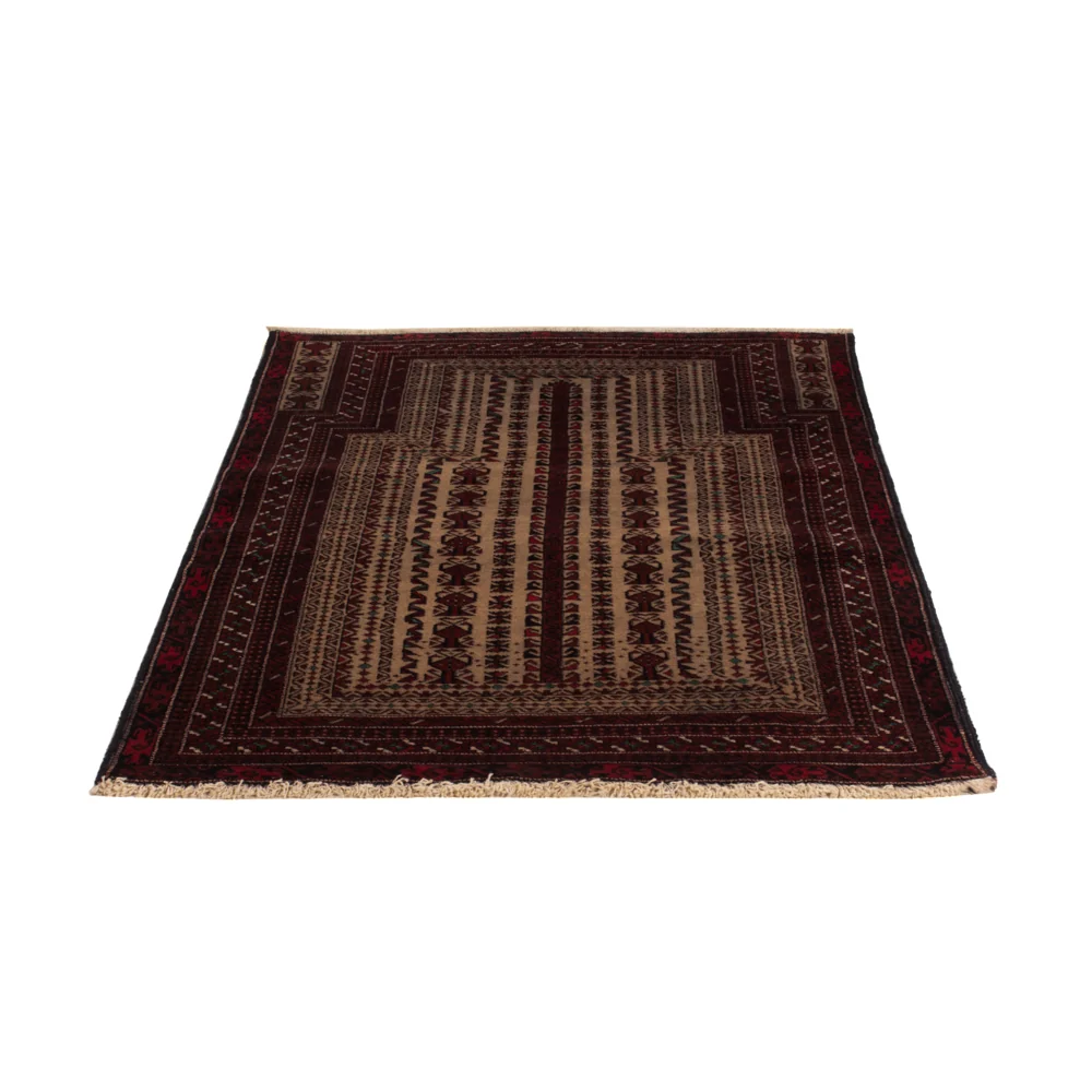 Balutsj-teppe - 156 x 93 cm - krem