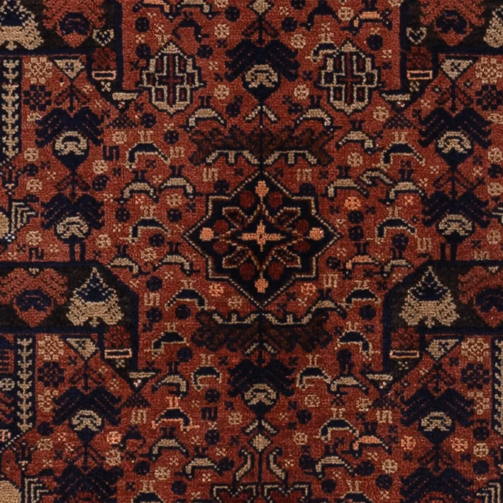 Balutsj-teppe - 176 x 119 cm - mørk rød