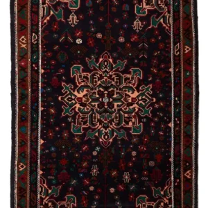 Balutsj-teppe - 180 x 105 cm - mørkeblå