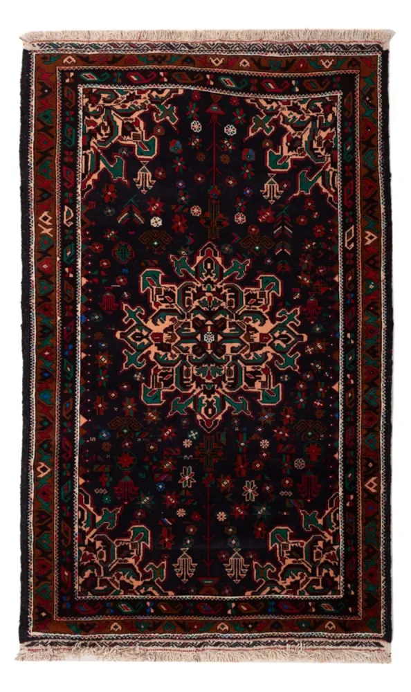 Balutsj-teppe - 180 x 105 cm - mørkeblå