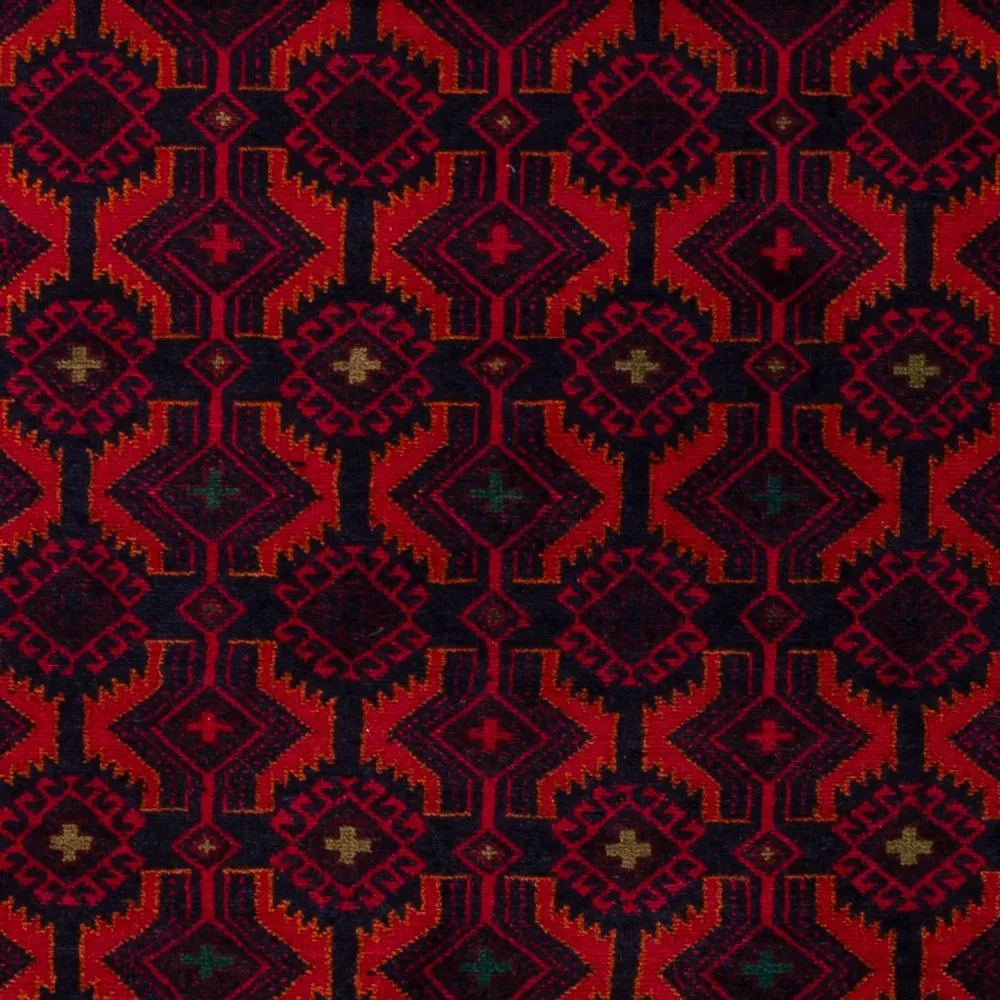Balutsj-teppe - 180 x 107 cm - mørk rød