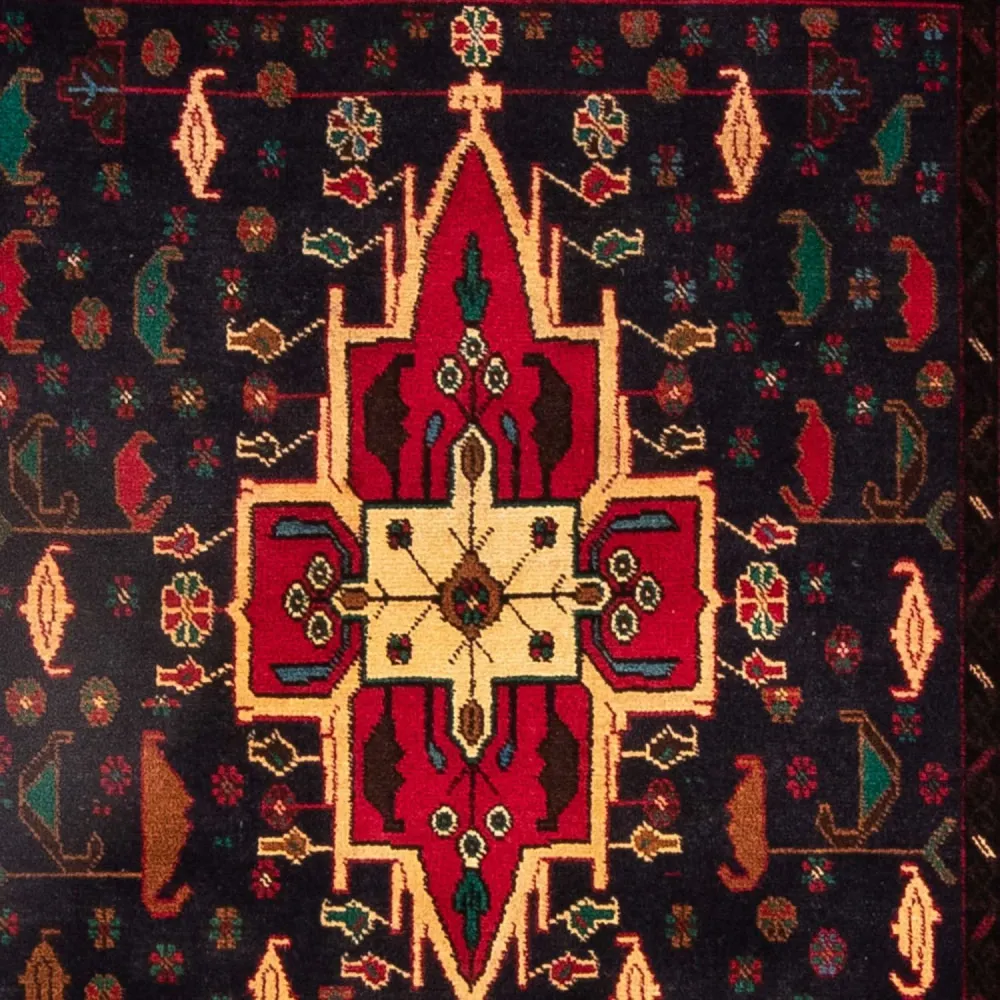 Balutsj-teppe - 180 x 115 cm - mørkeblå