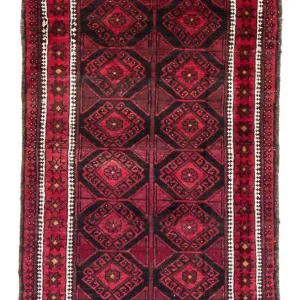 Balutsj-teppe - 180 x 123 cm - rød