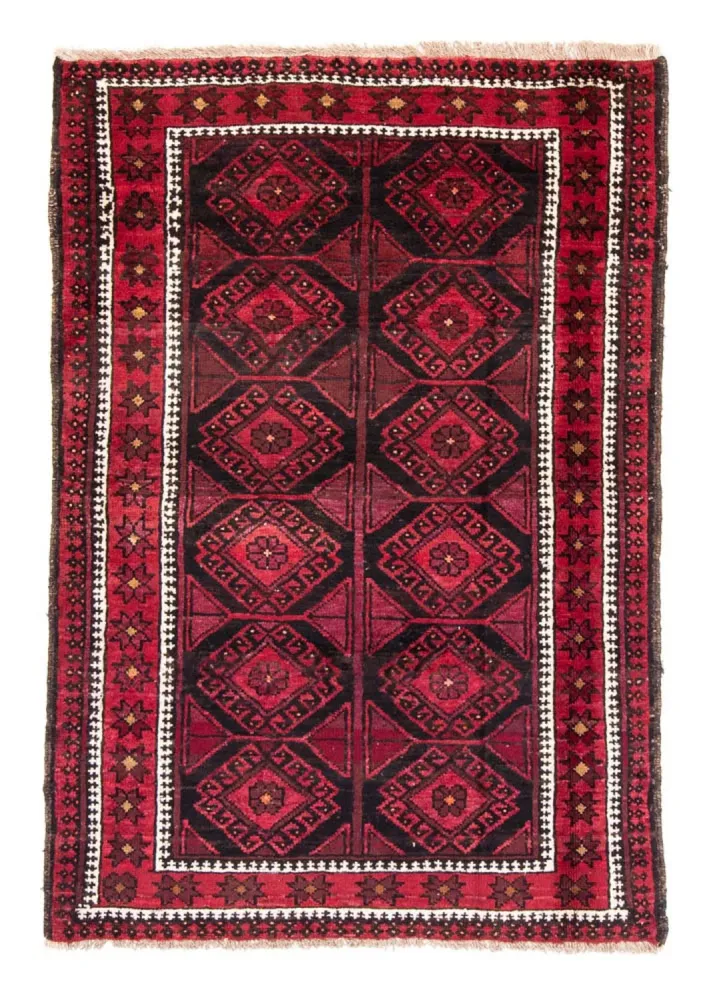 Balutsj-teppe - 180 x 123 cm - rød