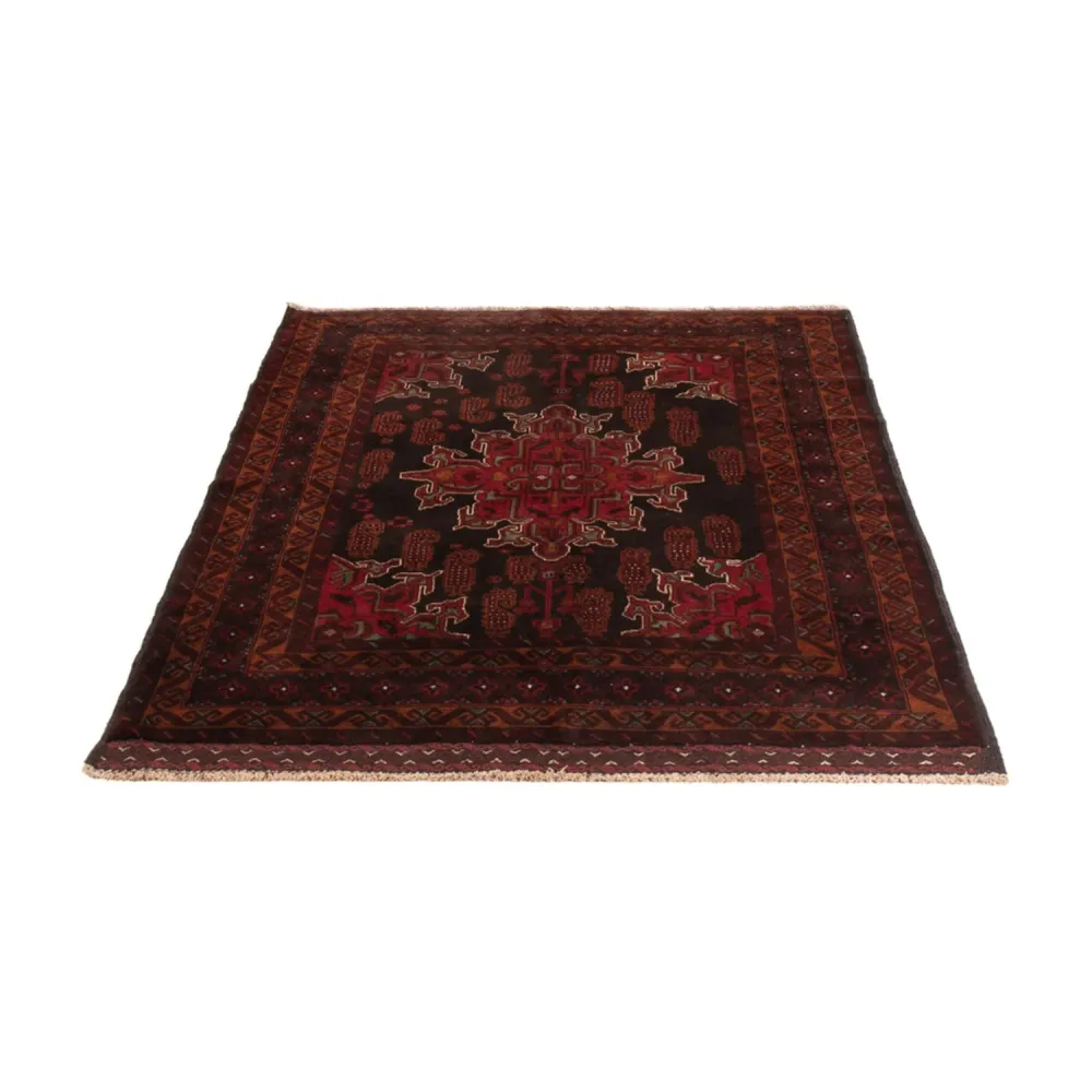 Balutsj-teppe - 181 x 126 cm - mørk rød
