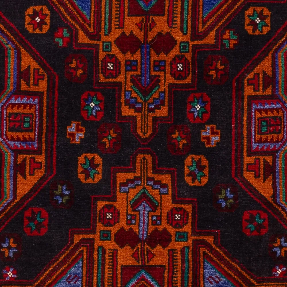 Balutsj-teppe - 183 x 123 cm - mørk rød