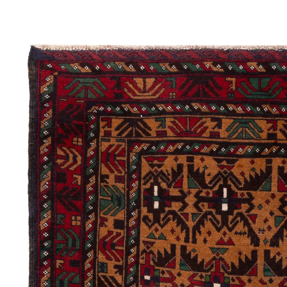 Balutsj-teppe - 184 x 105 cm - rust
