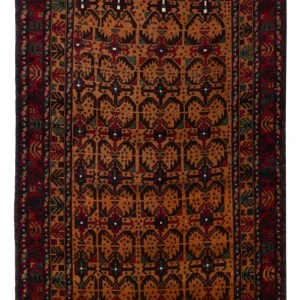 Balutsj-teppe - 184 x 105 cm - rust