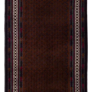 Balutsj-teppe - 185 x 119 cm - mørk rød