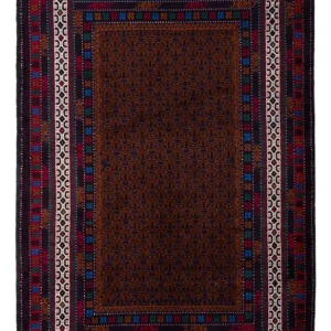 Balutsj-teppe - 185 x 120 cm - mørk rød