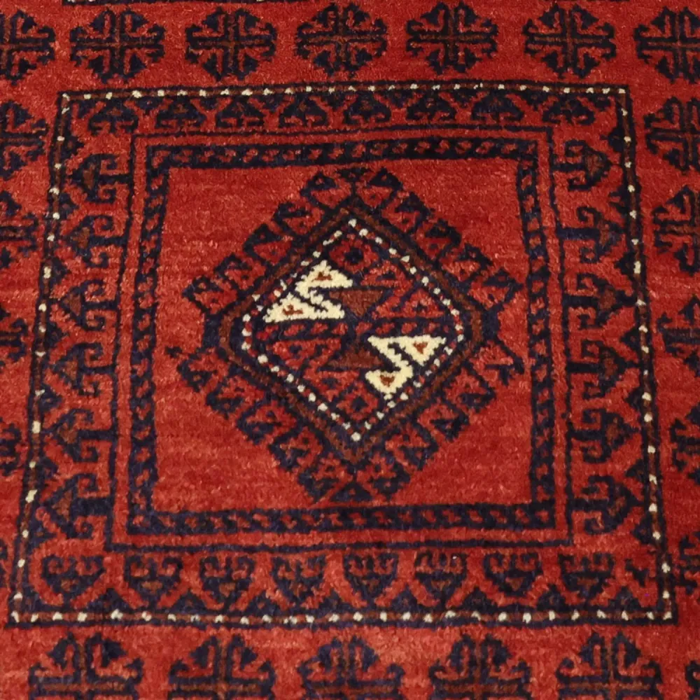 Balutsj-teppe - 188 x 109 cm - mørk rød