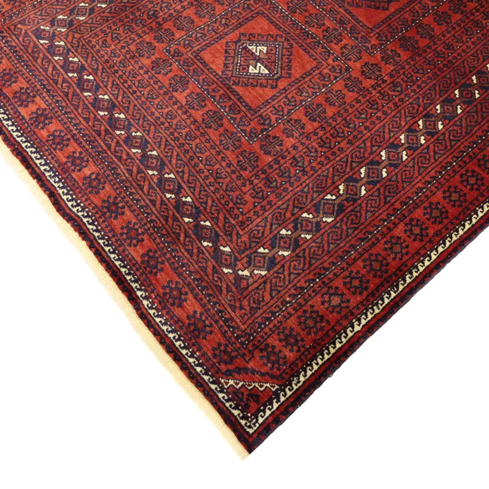 Balutsj-teppe - 188 x 109 cm - mørk rød