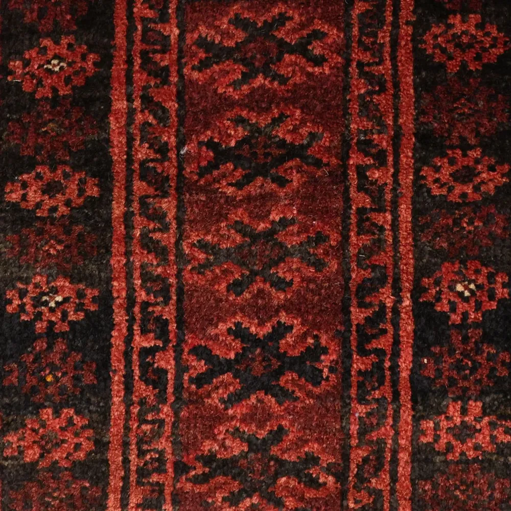 Balutsj-teppe - 188 x 113 cm - mørk rød