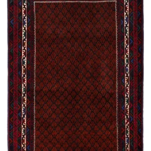 Balutsj-teppe - 188 x 123 cm - mørk rød