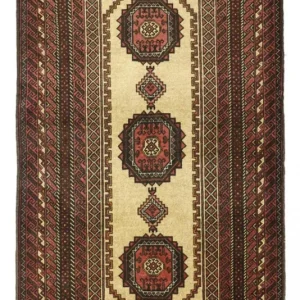 Balutsj-teppe - 189 x 105 cm - beige