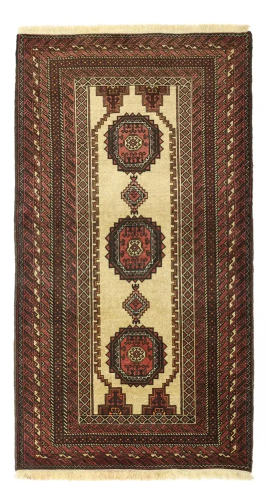 Balutsj-teppe - 189 x 105 cm - beige