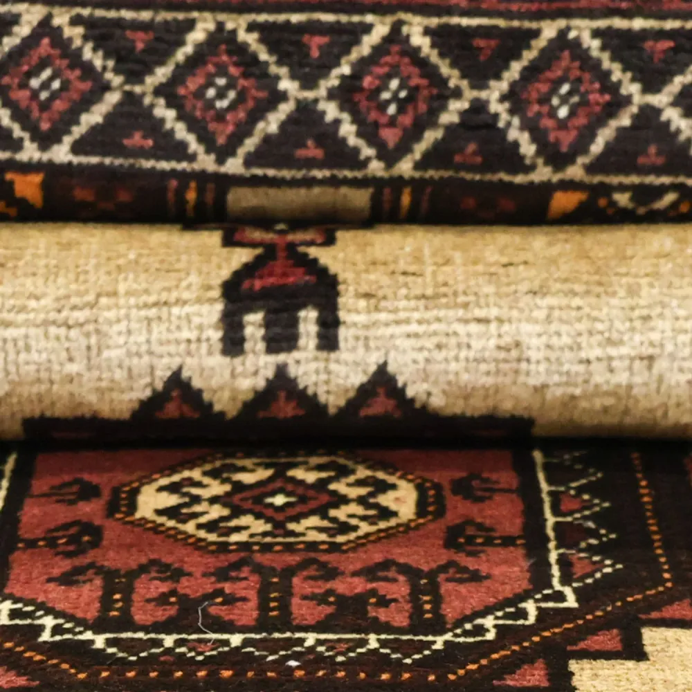 Balutsj-teppe - 189 x 105 cm - beige