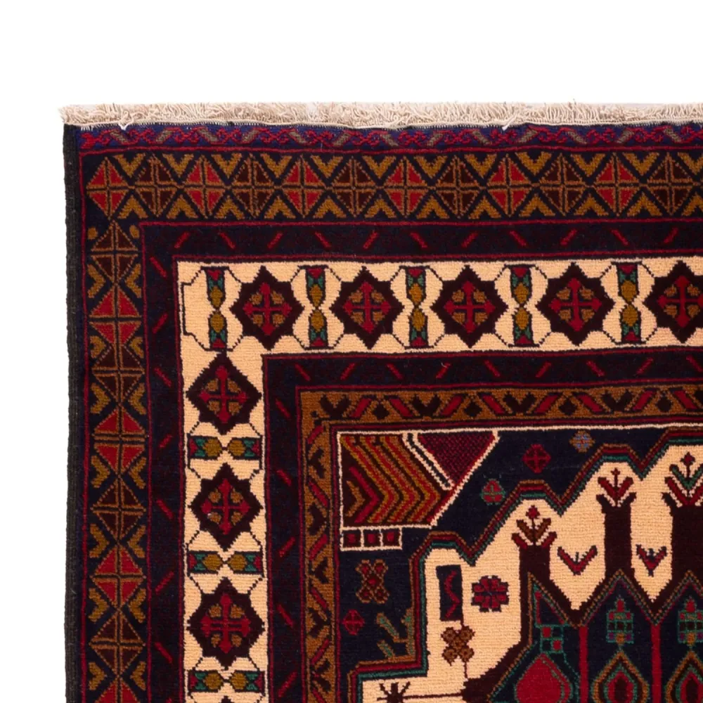 Balutsj-teppe - 190 x 115 cm - lys beige