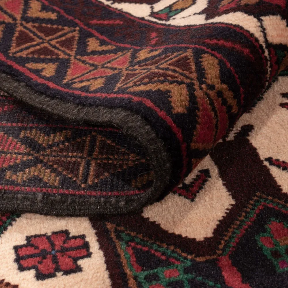 Balutsj-teppe - 190 x 115 cm - lys beige