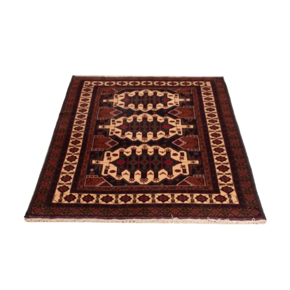 Balutsj-teppe - 190 x 115 cm - lys beige