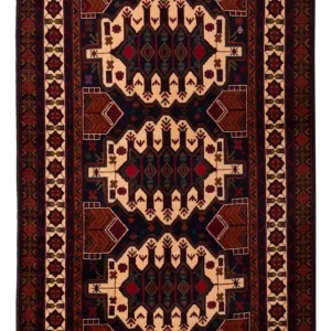 Balutsj-teppe - 190 x 115 cm - lys beige