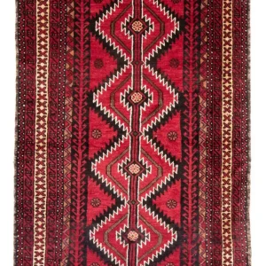 Balutsj-teppe - 190 x 124 cm - flerfarget